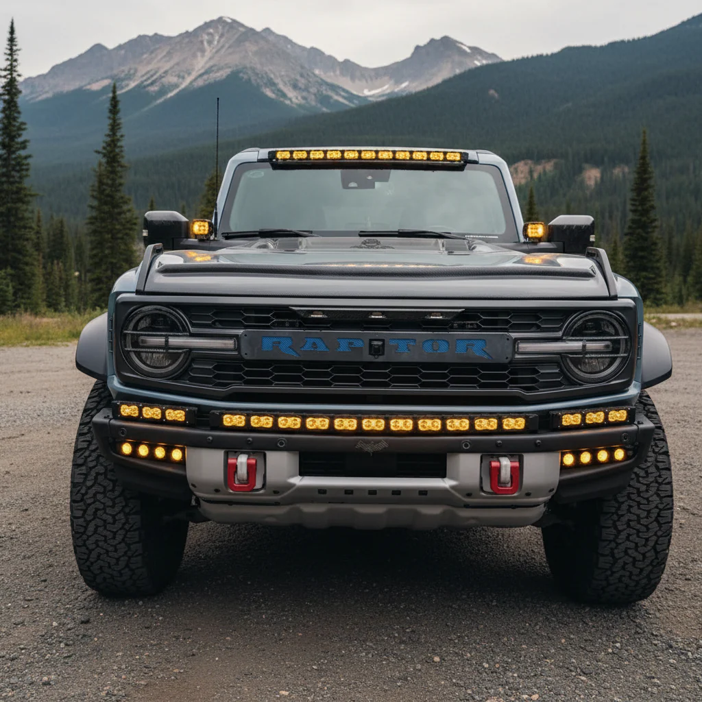 2022+ Ford Bronco Raptor Light Bar Extensions - Image 5